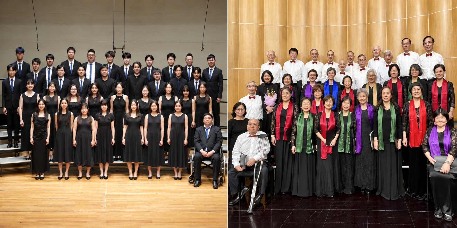 NCCU Chen Sheng Chorus and Alumni Classic Choir group photos